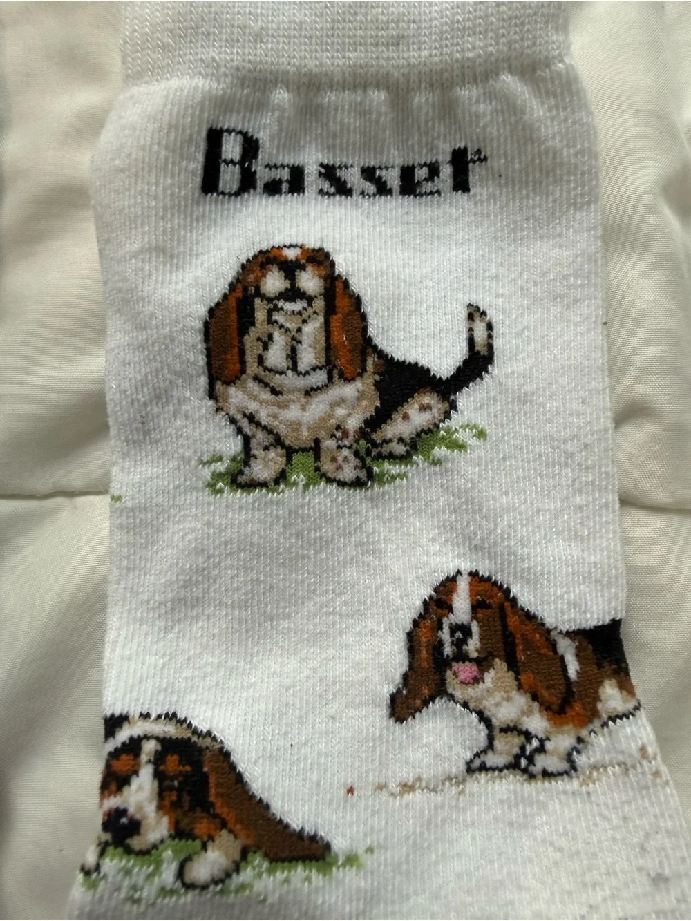 Basset Hound Dog Cotton Socks